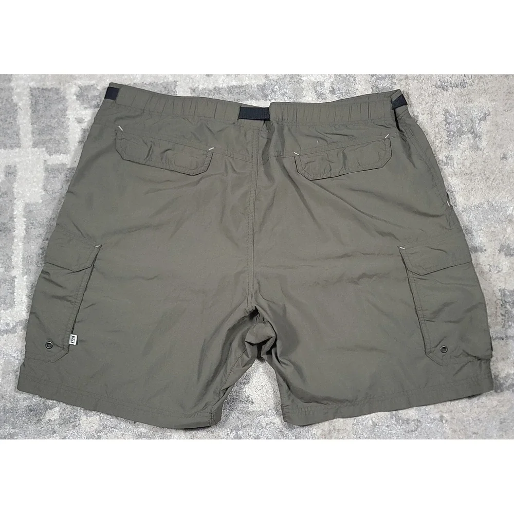 REI Co-Op Men's Green Cargo‎ Performance Outdoor Hiking Chino Shorts Sz 40x7.5